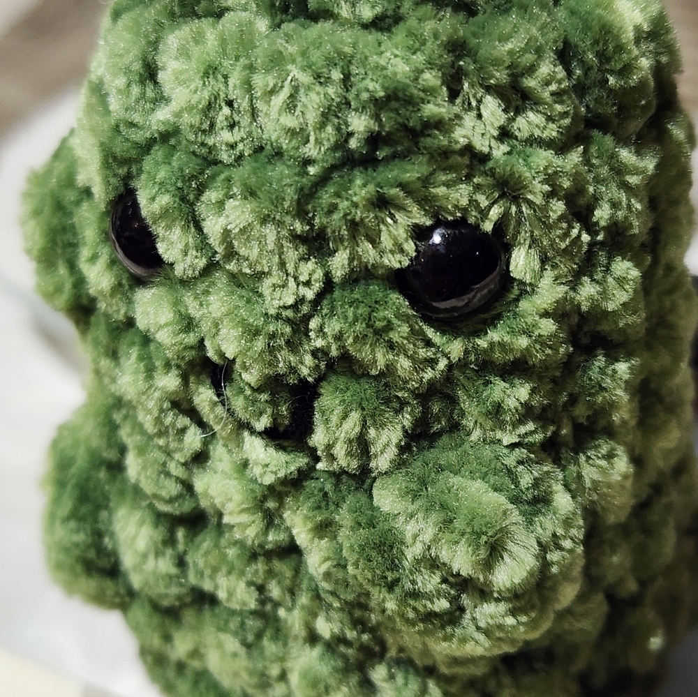 Crocheted Emotional Support Gherkin - Picture 3 of 5